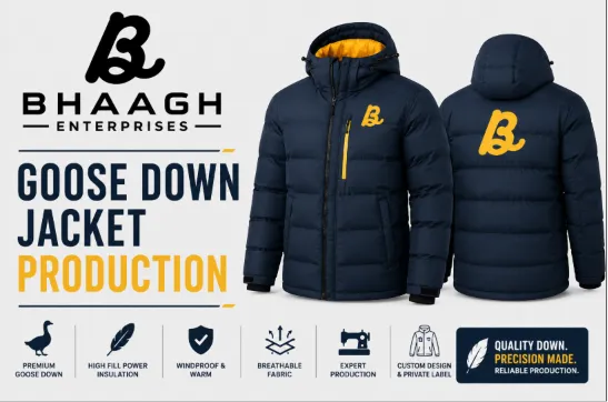 Bhaagh Enterprises Goose Down Jacket Production