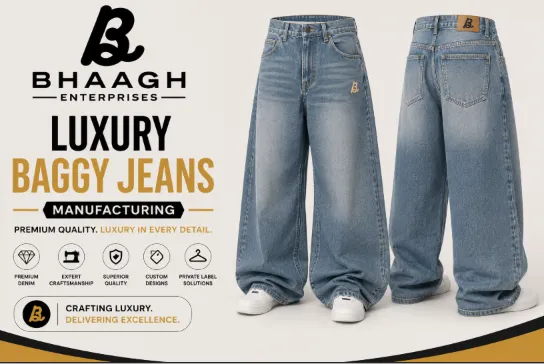 Custom Baggy Jeans Manufacturer 8 Bhaagh Enterprises Luxury Baggy Jeans Manufacturing
