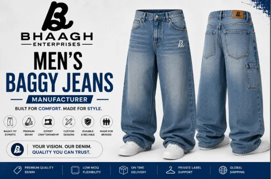 Custom Baggy Jeans Manufacturer 5 Bhaagh Enterprises Mens Baggy Jeans Manufacturer