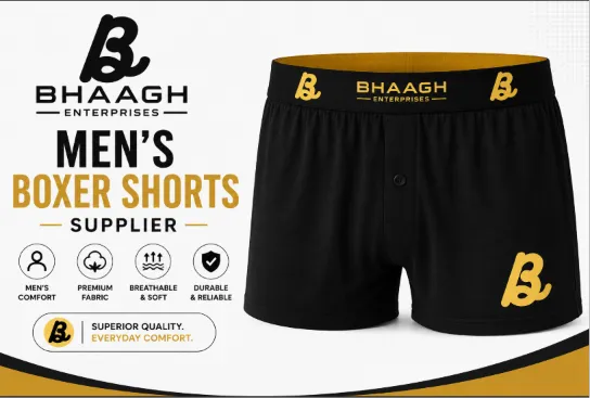 Bhaagh Enterprises Mens Boxer Shorts Supplier