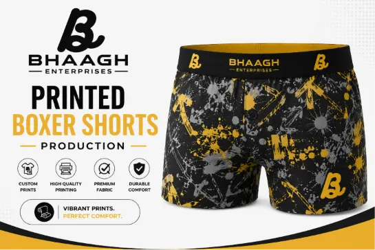 Bhaagh Enterprises Printed Boxer Shorts Production