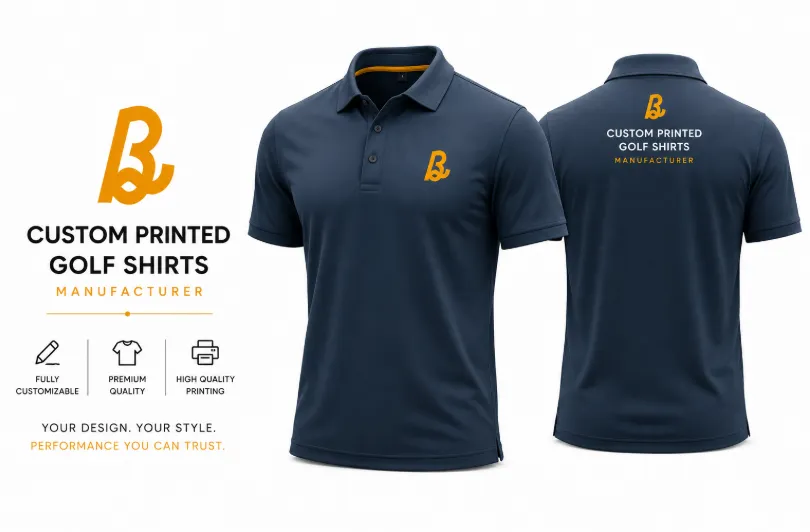 Bhaagh Interprise Custom Printed Golf Shirts Manufacturer