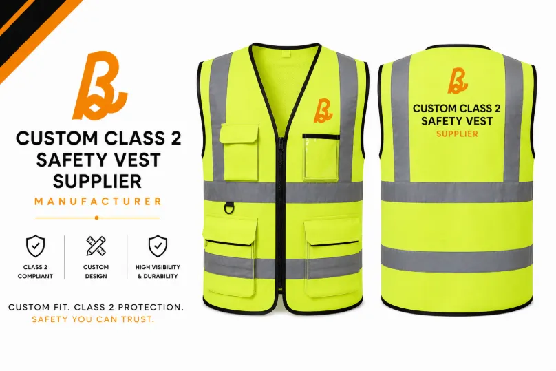 Bhaagh Interprise Custom class 2 safety vest supplier