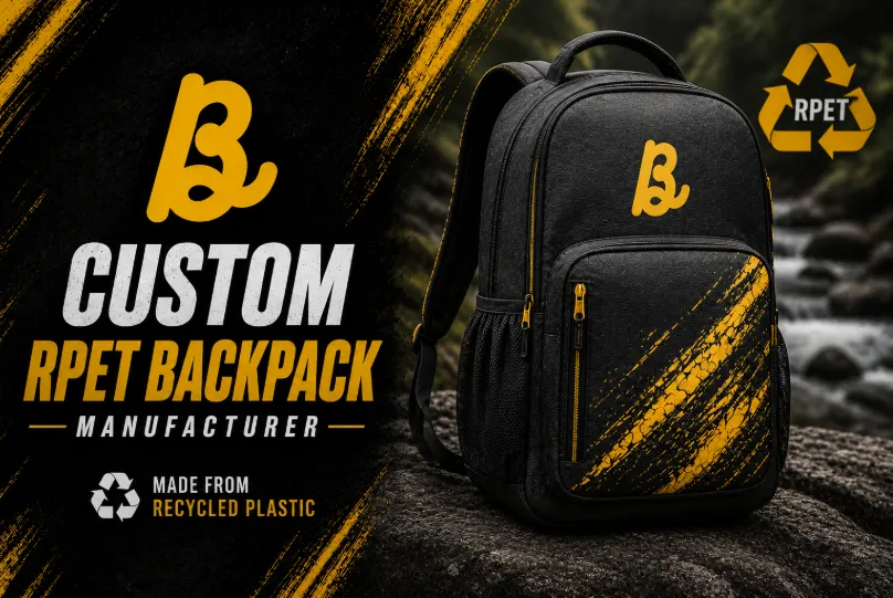 Bhaagh Interprise Custom rpet backpack manufacturer
