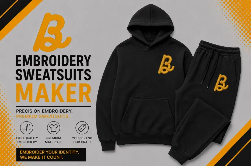 Custom Sweatsuits Manufacturer in USA 8 Bhaagh Interprise Embroidery Sweatsuits Maker