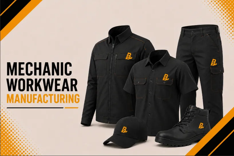Custom workwear manufacturer 12 Bhaagh Interprise Mechanic Workwear Manufacturing