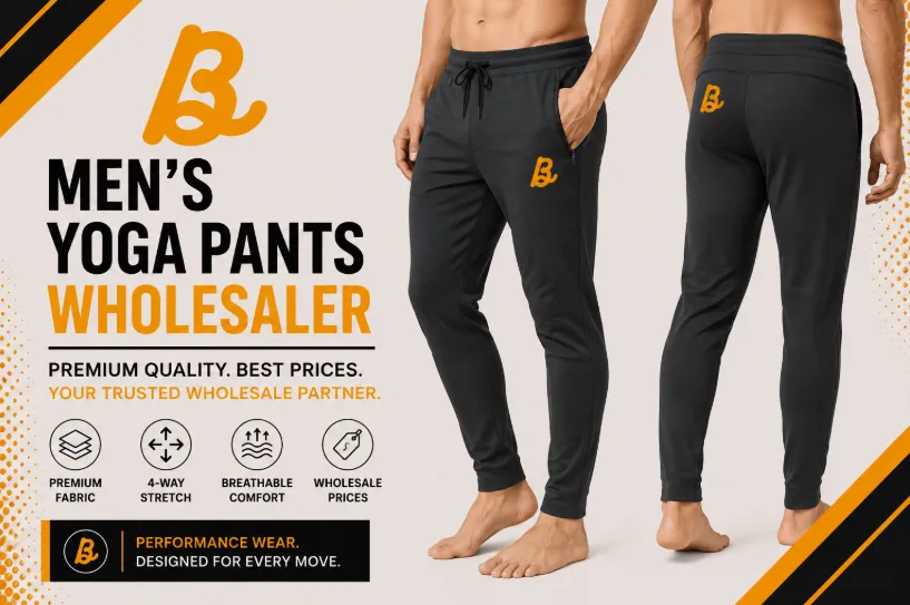Bhaagh Interprise Mens Yoga Pants Manufacturer