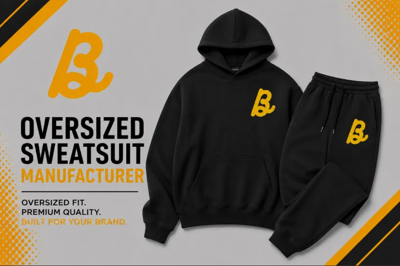 Custom Sweatsuits Manufacturer in USA 5 Bhaagh Interprise Oversized Sweatsuit Manufacturer