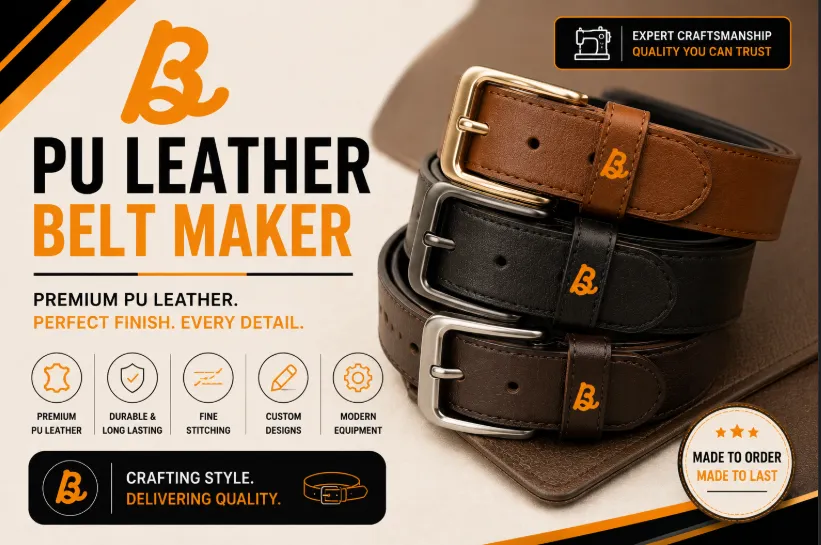Bhaagh Interprise PU Leather Belt Maker
