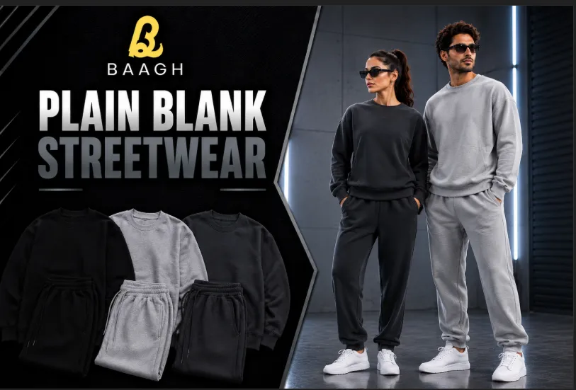 Custom Streetwear Manufacturer in USA 2 Bhaagh Interprise Plain Blank Streetwear