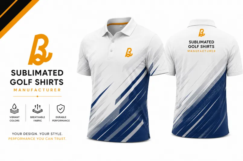 Bhaagh Interprise Sublimated Golf Shirts Manufacturer