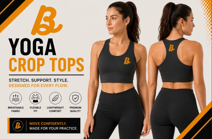 Bhaagh Interprise Yoga Crop Tops Manufacturer