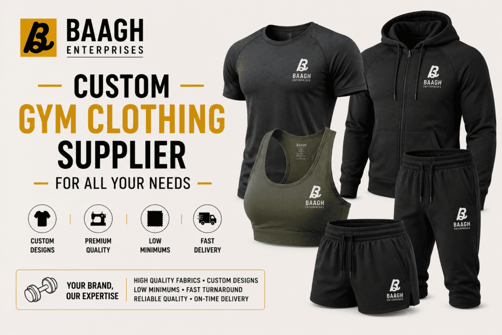 Custom Gym Clothing Supplier for all your needs