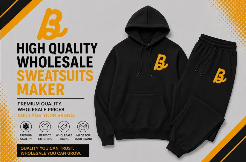 Custom Sweatsuits Manufacturer in USA 10 High Quality Wholesale Sweatsuits Maker