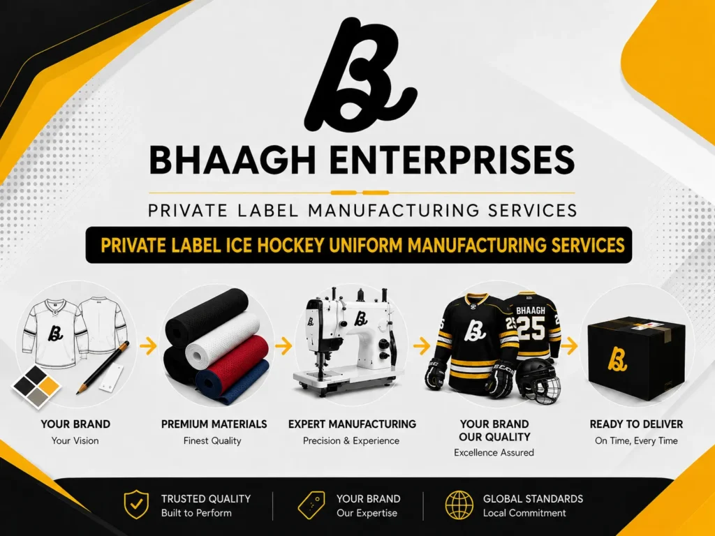 Private Label Ice Hockey Uniform Manufacturing Services 