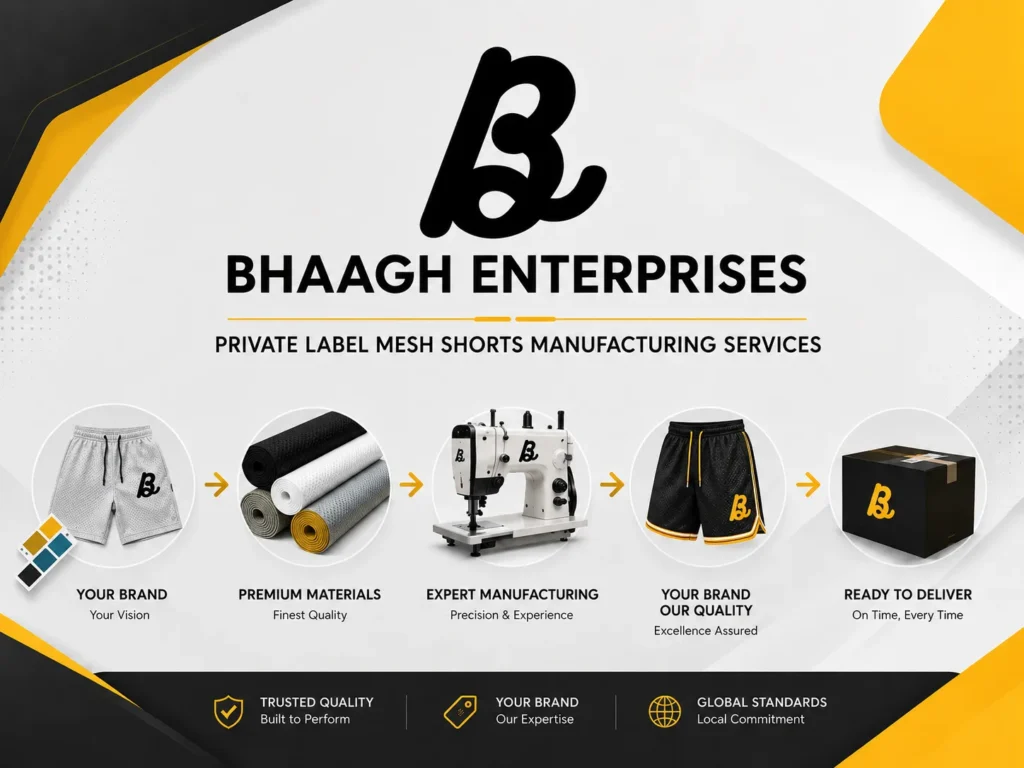 Private Label Mesh Shorts Manufacturing Services