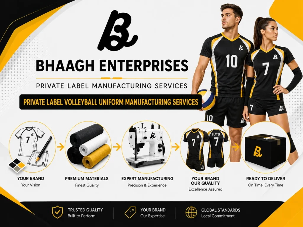 Private Label Volleyball Uniform Manufacturing Services  