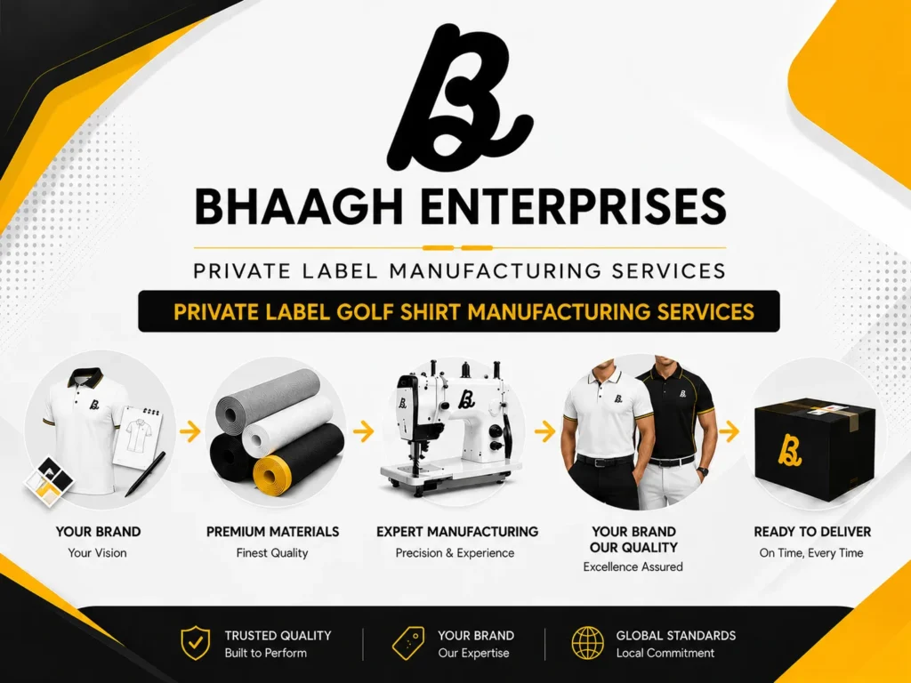 Private Label golf shirt Manufacturing Services