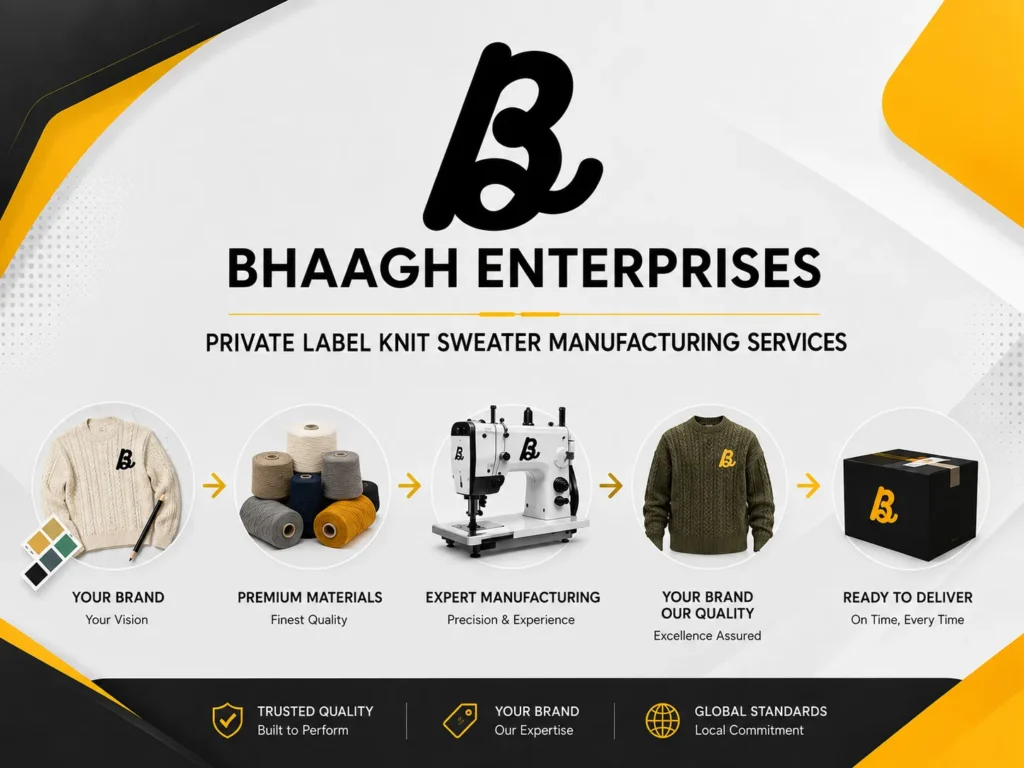 Private Label knit sweater Manufacturing Services
