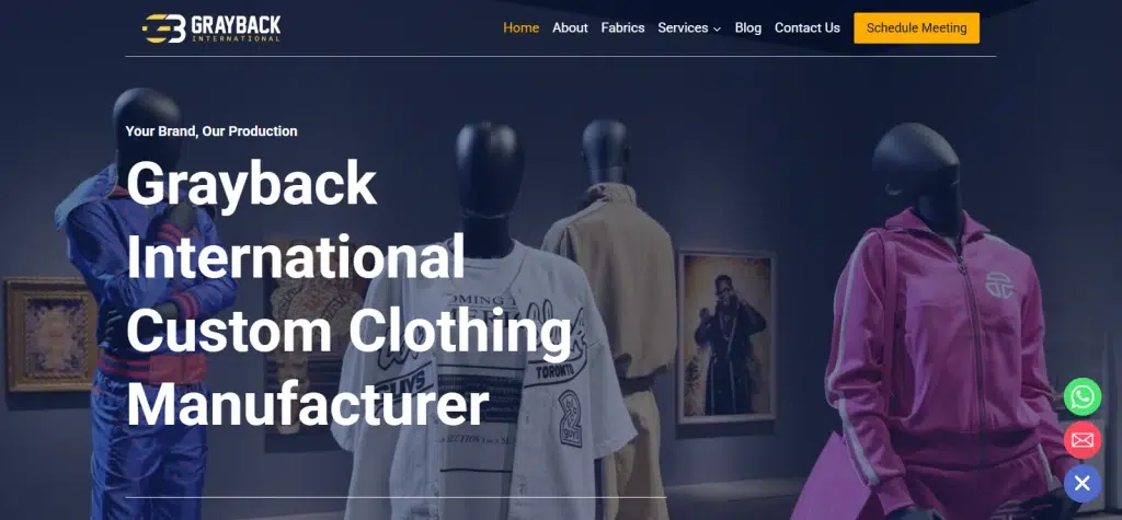 Grayback International Clothing Manufacturers